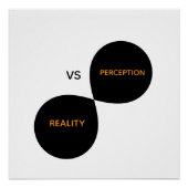 Poster Réalité Vs Perception (Devant)