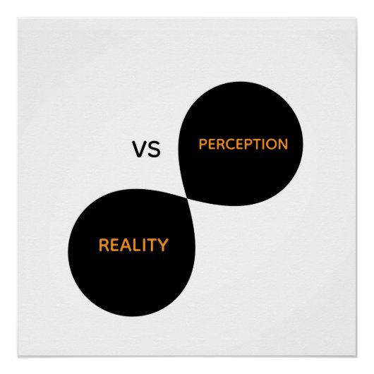 Poster Réalité Vs Perception (Devant)