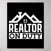 Poster Realtor Agent Immobilier Realtor En Service (Devant)