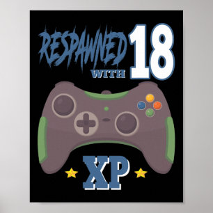 Poster Réapparu avec 18 Xp Gif d'anniversaire 18 ans de j