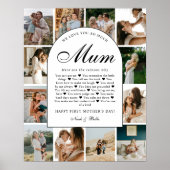 Poster Reasons We Love You Mum Photo Grid Collage (Devant)