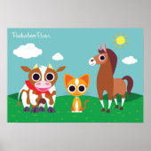 Poster Reba, Purrl et Zora en journée (Devant)