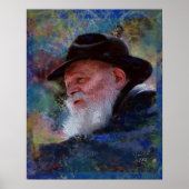 Poster Rebbe Menachem Schneerson Giclee Art Print (Devant)