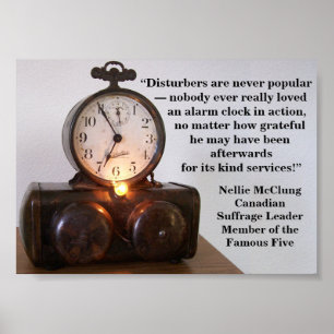 Poster Rebel Girl Canada Suffrage Nellie McClung Citation