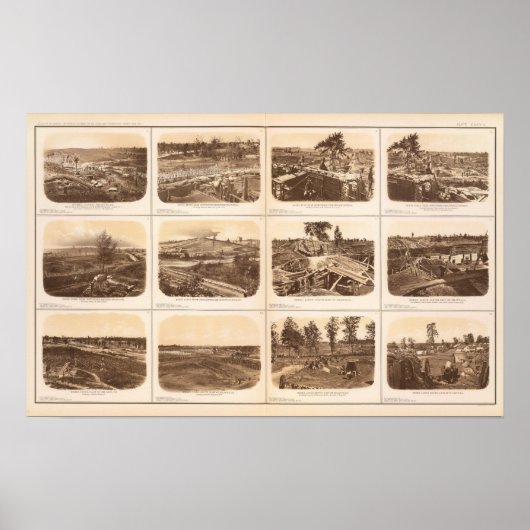 Poster Rebel lines, Atlanta, Ga (Devant)