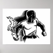 Poster Rebel, Molotov Cocktail, Riots, Communist Style (Devant)