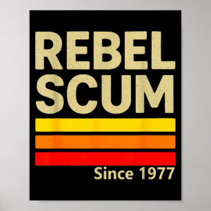 Poster Rebel S Depuis 1977 Clic Rétro Iconique Vintage Di
