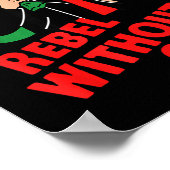 Poster Rebel Without A Claus– Cool Santa Leather Jacket C (Coin)