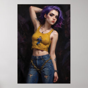Poster Rebelle en couleur