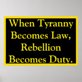 Poster Rebellion Becomes Duty (Devant)