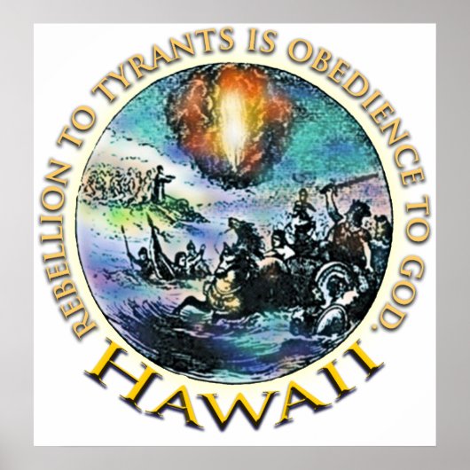 Poster Rébellion d'Hawaï aux tyrans (Devant)