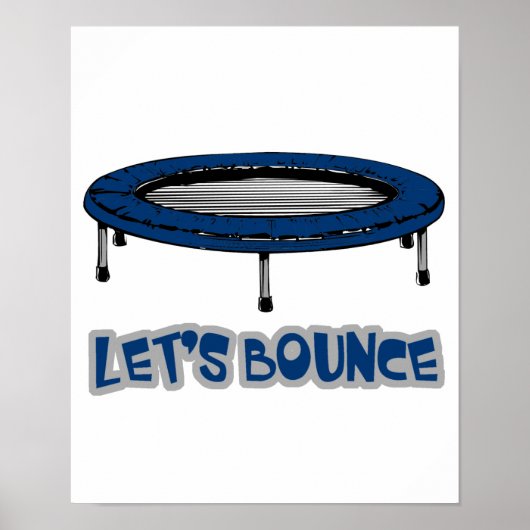 Poster Rebondit le trampoline (Devant)