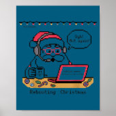 Poster Rebooting Support s Humor Santa Tech (Devant)