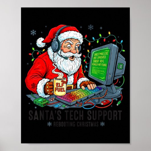 Poster Rebooting Support s Santa Tech Team (Devant)