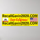 Poster recallgavin2020 36x12 (Devant)