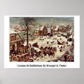 Poster Recensement À Bethléem Par Bruegel A. Pieter (Devant)