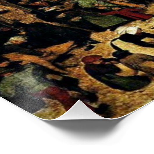 Poster Recensement à Bethléem, peinture d'art, (Coin)