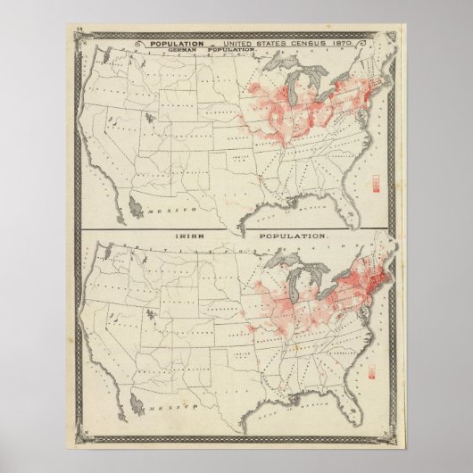 Poster Recensement de la population des États-Unis (Devant)