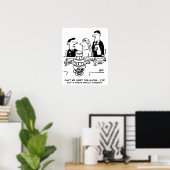 Poster Réception de mariage Le marié a un match de fléche (Bureau à domicile)