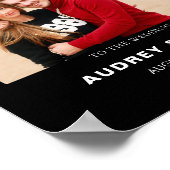 Poster Réception de mariage moderne photo Mariage (Coin)