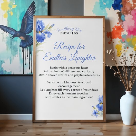 Poster Recette de Cadeau de Réception de Mariage pour un