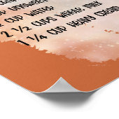 Poster Recette de chocolat chaud épicé (Coin)