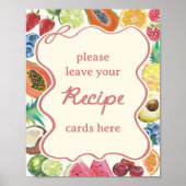 Poster Recette de Fête de Fiançailles aux Fruits Frais du (Devant)