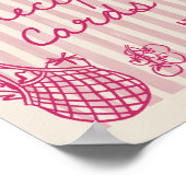 Poster Recette de Fête de Mariage Dessinée à la Main Off  (Coin)