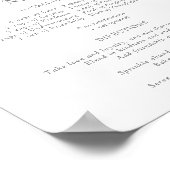 Poster Recette de Fleur Sauvage Bleu Poussiéreux pour un (Coin)