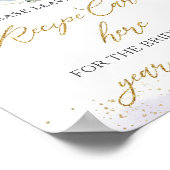 Poster Recette de la fête du thé à la florale pourpre pou (Coin)