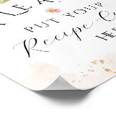 Poster Recette de mariage champêtre Fleur sauvage Bloom (Coin)