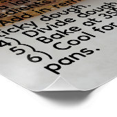 Poster Recette de pain de banane (Coin)