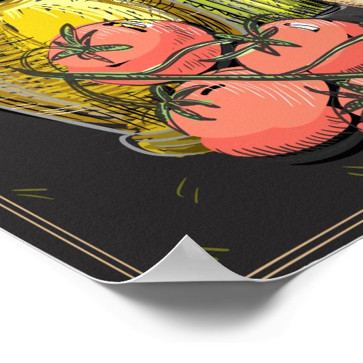 Poster Recette de soupe (Coin)