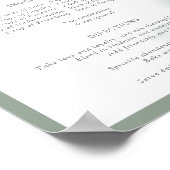 Poster Recette d'Eucalyptus Bleu Poussiéreux pour un Mari (Coin)