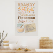Poster Recette Eggnog de maman (Cuisine)