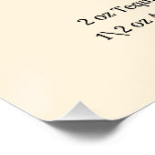 Poster Recette épicée Margarita Art - Cocktail Tequila (Coin)