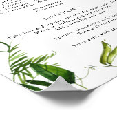 Poster Recette Fleur sauvage d'été pour un mariage heureu (Coin)