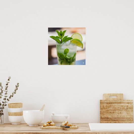 Poster Recette Mojito (Cuisine)