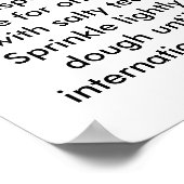 Poster Recette Pour Une Femme Militaire (Coin)