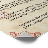 Poster Recette : Rose Queen MarchVolet Cookies Valeur Pos (Coin)