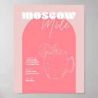 Recette rose vintage inspirée de Moscou Mule et