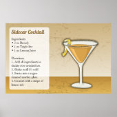 Poster Recette Sidecar (Devant)