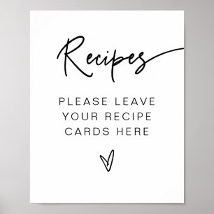 Poster Recettes de Fêtes des mariées contemporaines MARLO