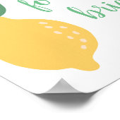 Poster Recettes pour la mariée Fête de mariage thème citr (Coin)