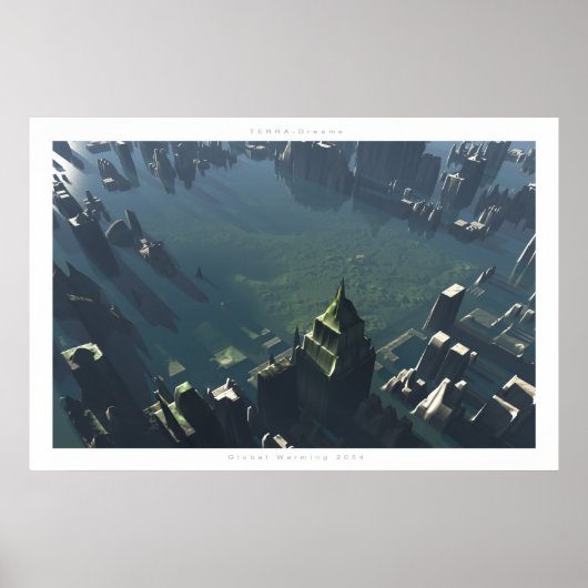 Poster Réchauffement climatique 2054 (Devant)