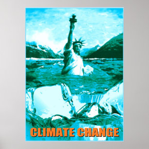 Poster Réchauffement climatique de changement climatique