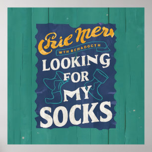 Poster Recherche De Chaussettes