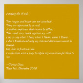 Poster Recherche des mots (Devant)