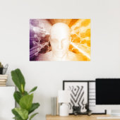 Poster Recherche et développement scientifiques (Bureau à domicile)