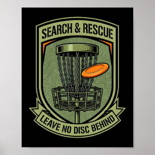 Poster Recherche et sauvetage Ne laissez aucune disquette